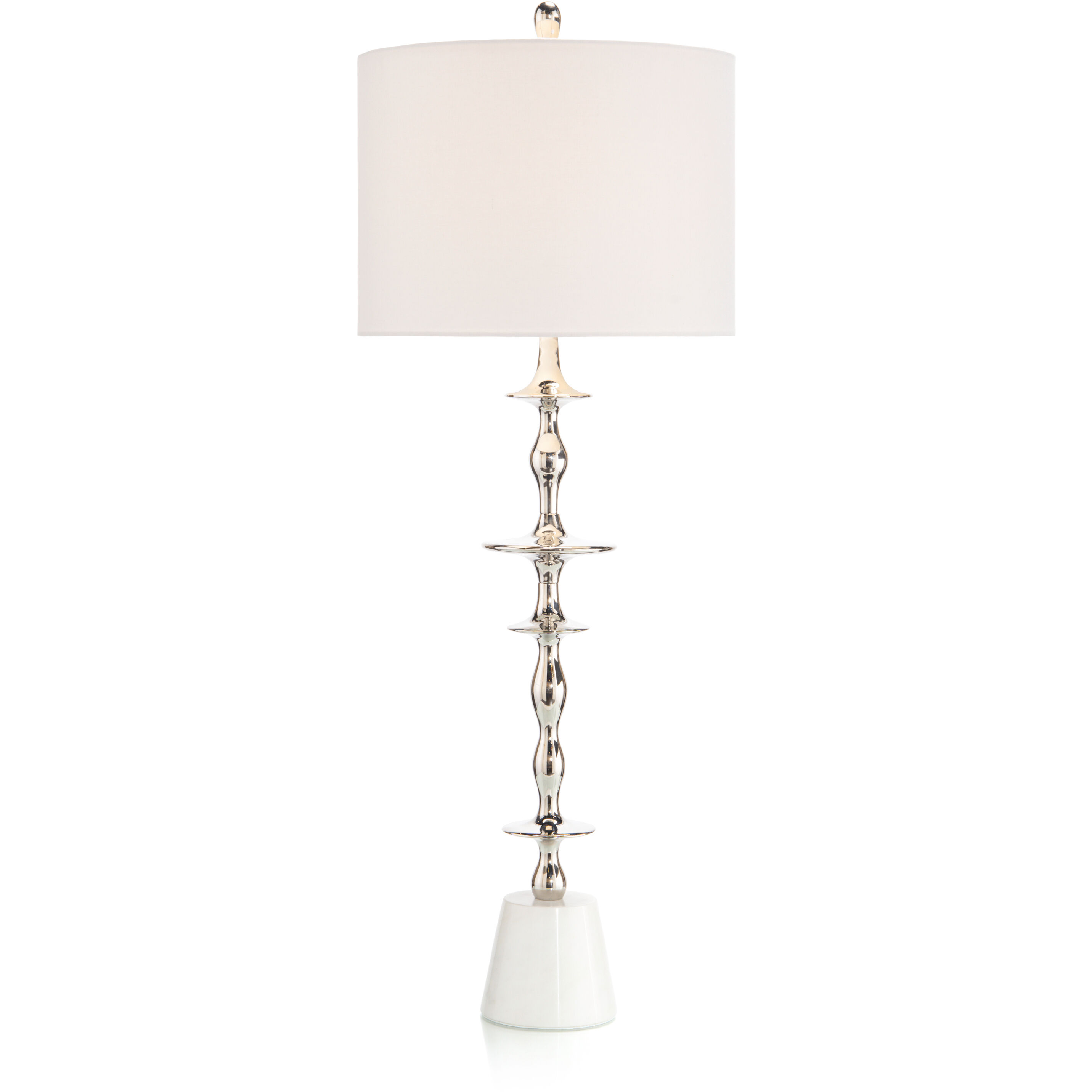 Leah Polished Nickel Buffet Lamp Portable Light