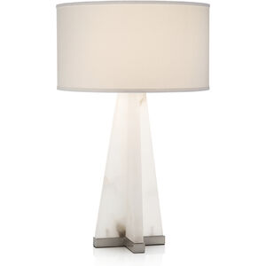 Sculptural Alabaster Table Lamp Portable Light