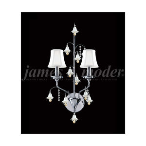 Murano 2 Light 13 inch Silver Wall Sconce Wall Light