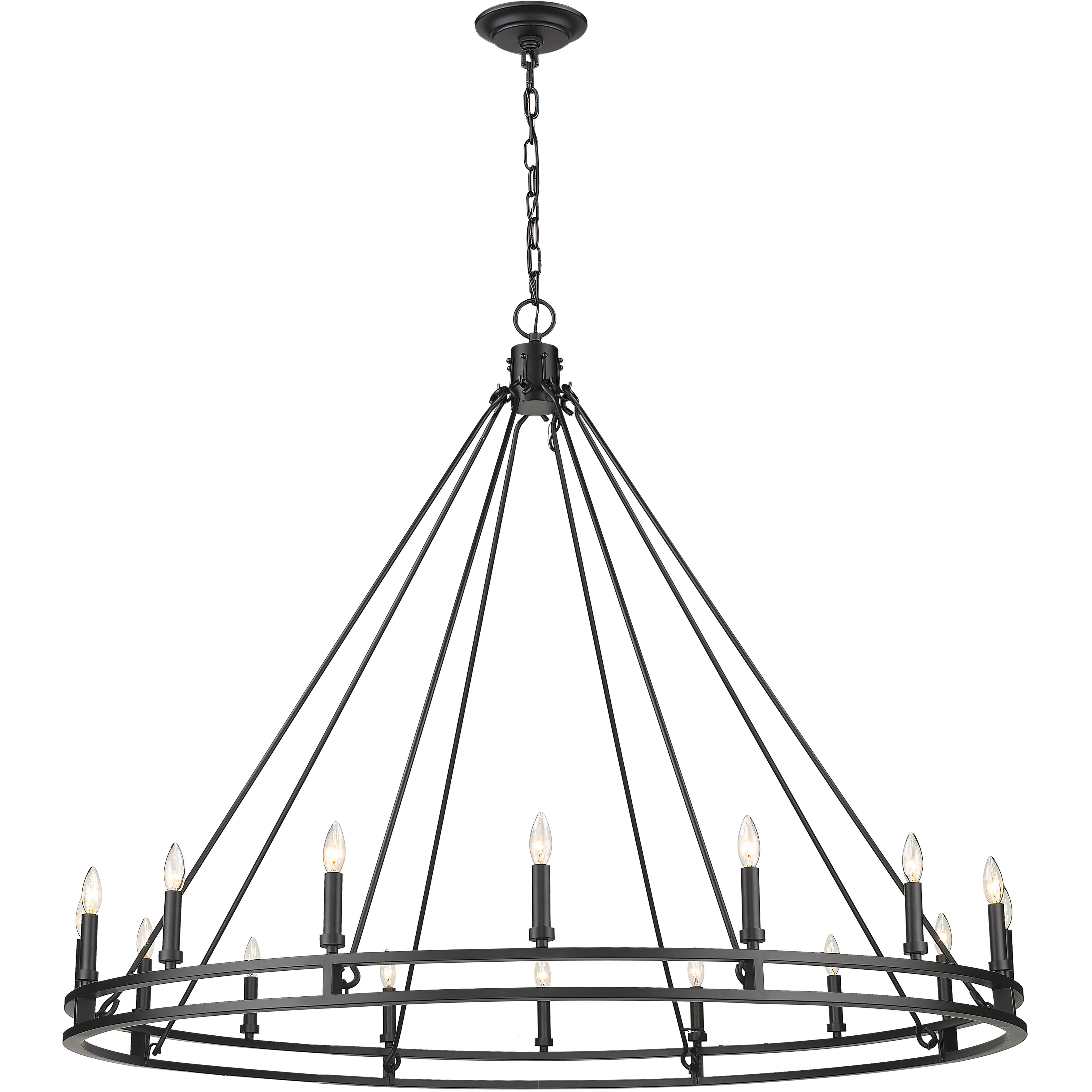 Dennison 16 Light 60.25 inch Chandelier