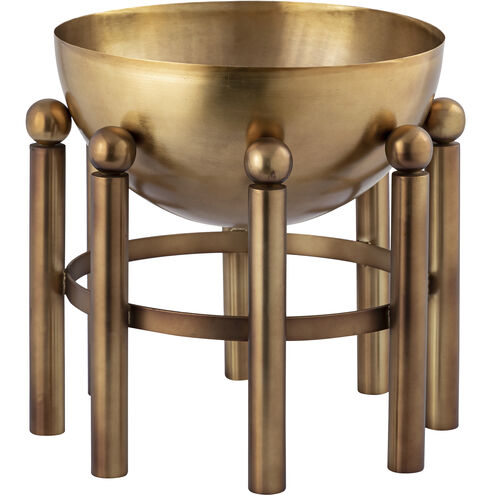 Piston Aged Brass Indoor Planter