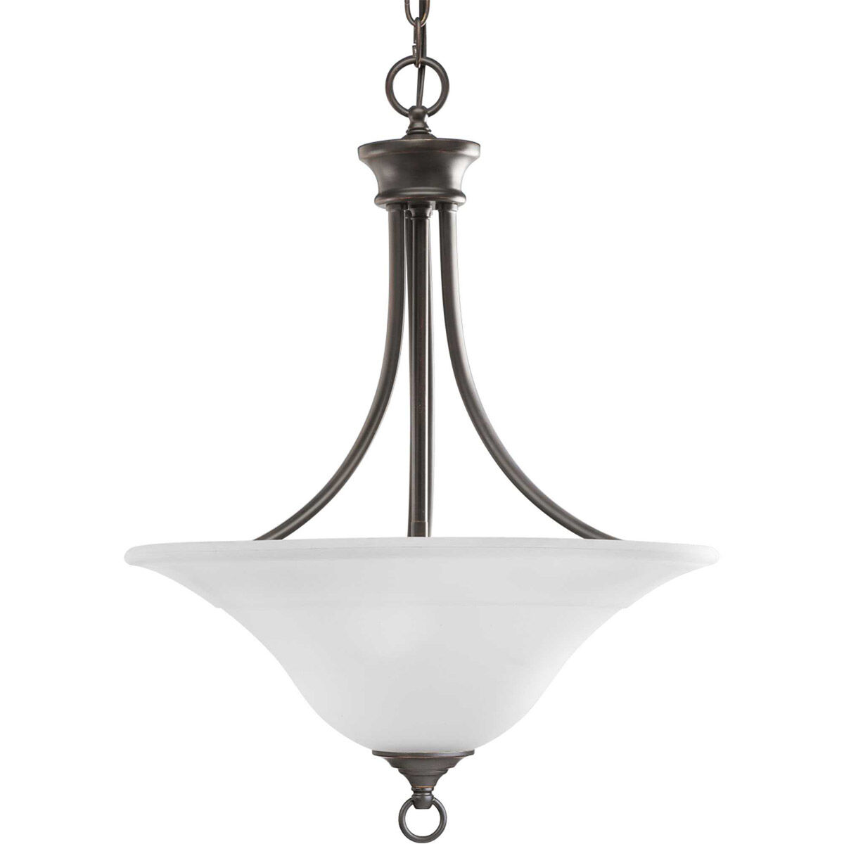 Trinity 3 Light 18 inch Antique Bronze Foyer Pendant Ceiling Light