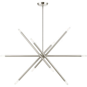 Soho Linear Chandelier Ceiling Light in Brushed Nickel