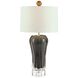 Billowing Glass 31 inch Table Lamp Portable Light