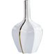 Golden Strip 14.5 X 8.5 inch Vase, Large