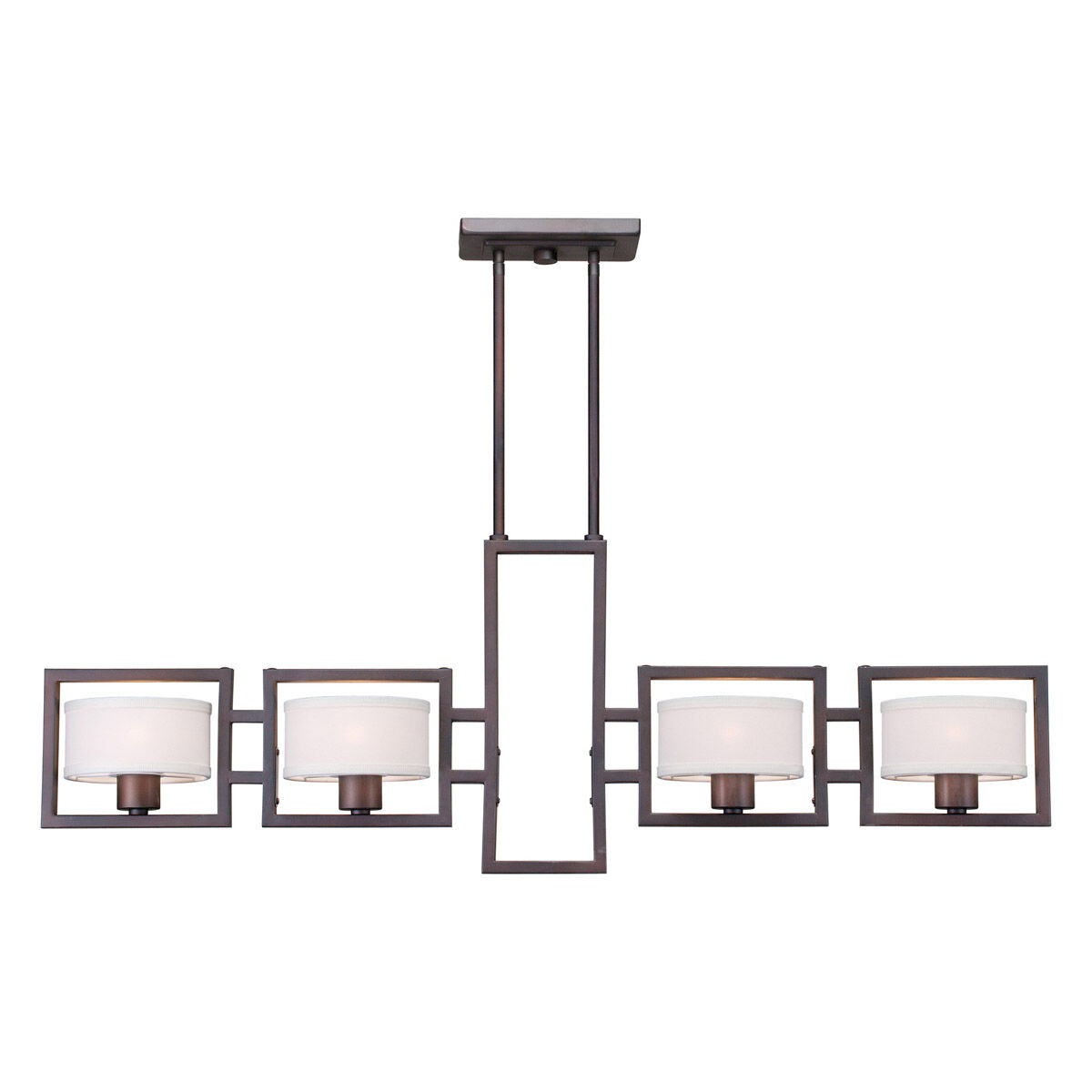 Signature 4 Light 41.75 inch Antique Bronze Island Pendant Ceiling Light