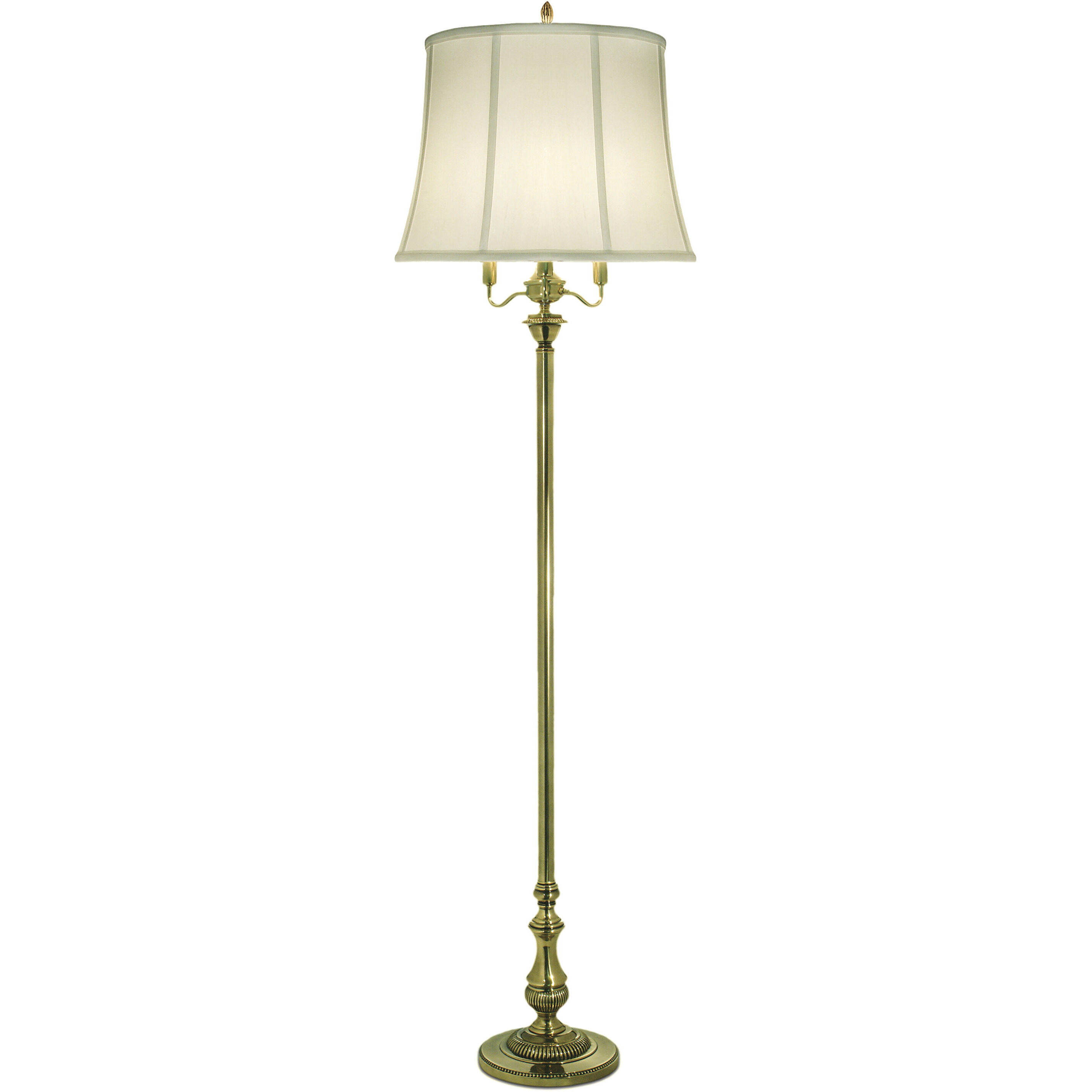 Ellie 64 inch 150 watt Burnished Brass Floor Lamp Portable Light
