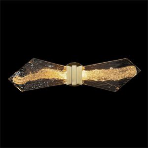 Lux 2 Light 6.25 inch Gold Leaf Wall Sconce Wall Light