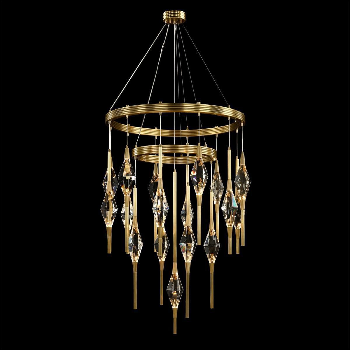 Sprezzatura 17 Light 36 inch Honey Brass Chandelier Ceiling Light
