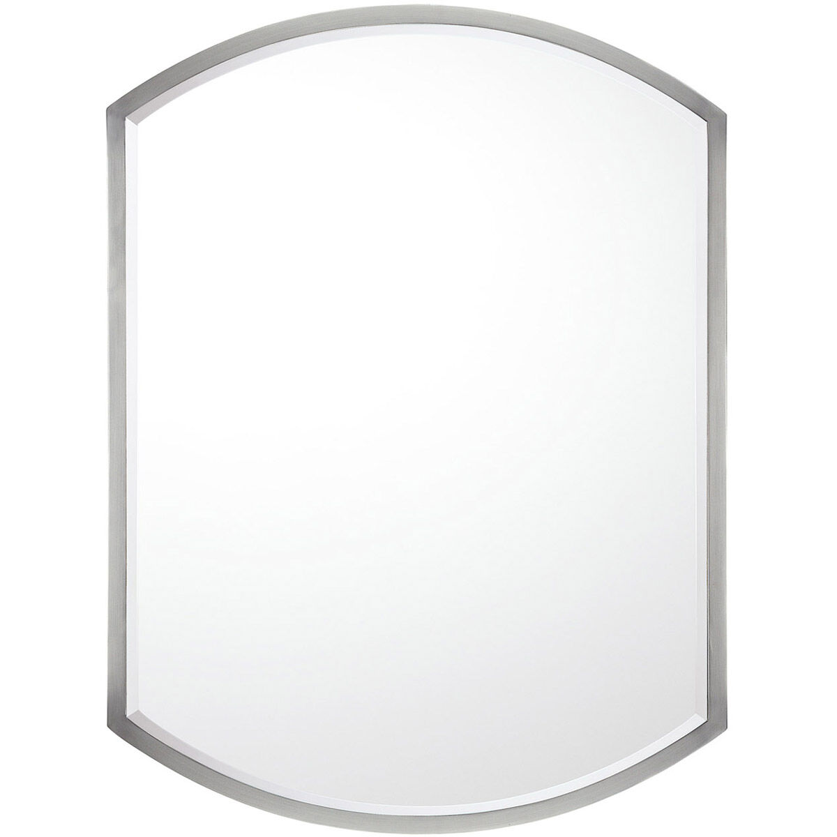 Mirror 32 X 24 inch Matte Nickel Wall Mirror