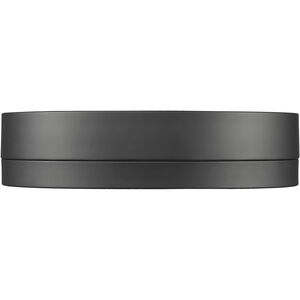 Algar LED 12 inch Matte Black Flush Mount Ceiling Light