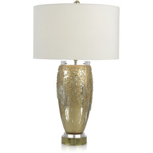 Leah Silver and Gold Table Lamp Portable Light