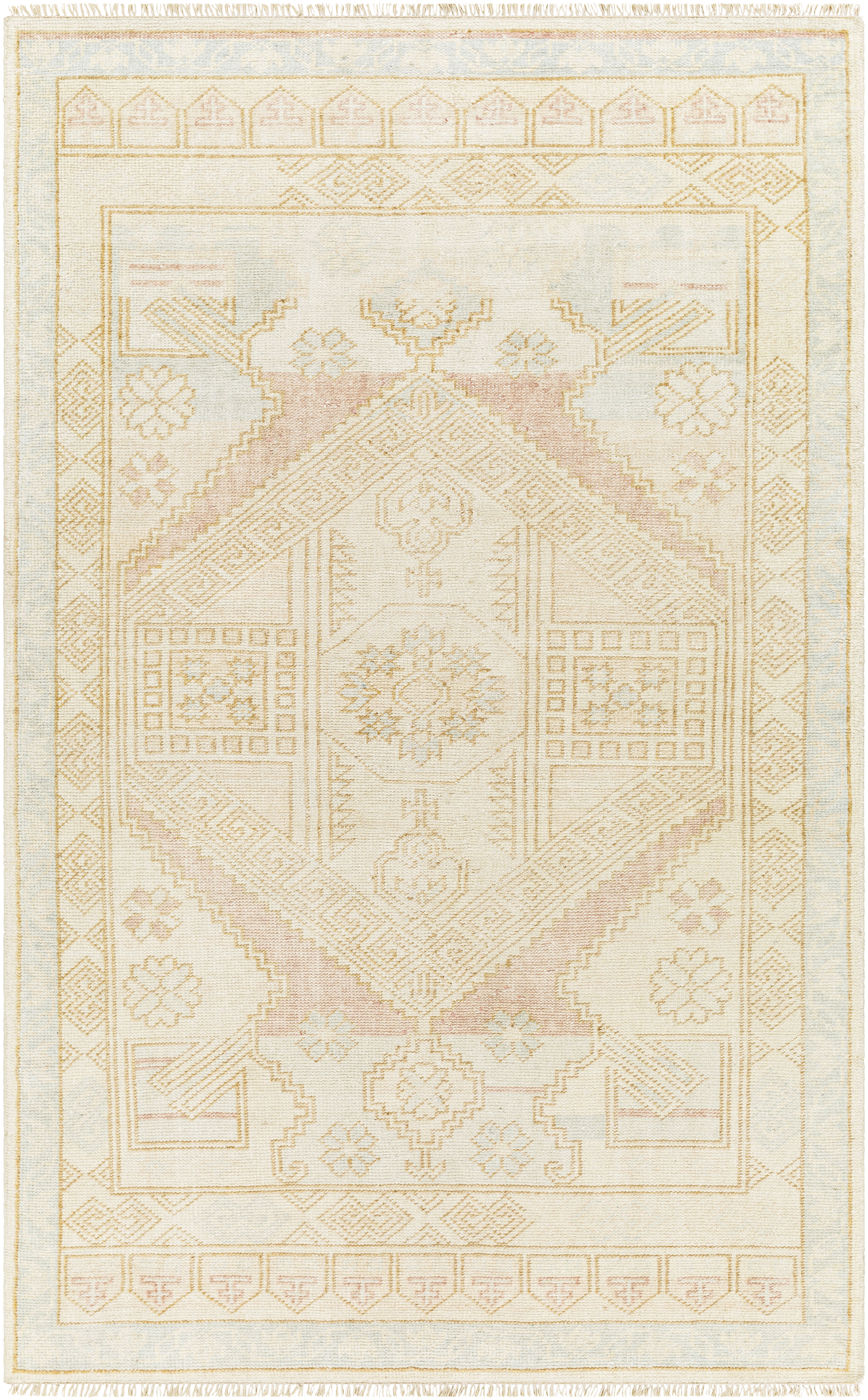Anadolu 36 X 24 inch Blue Rug, Rectangle