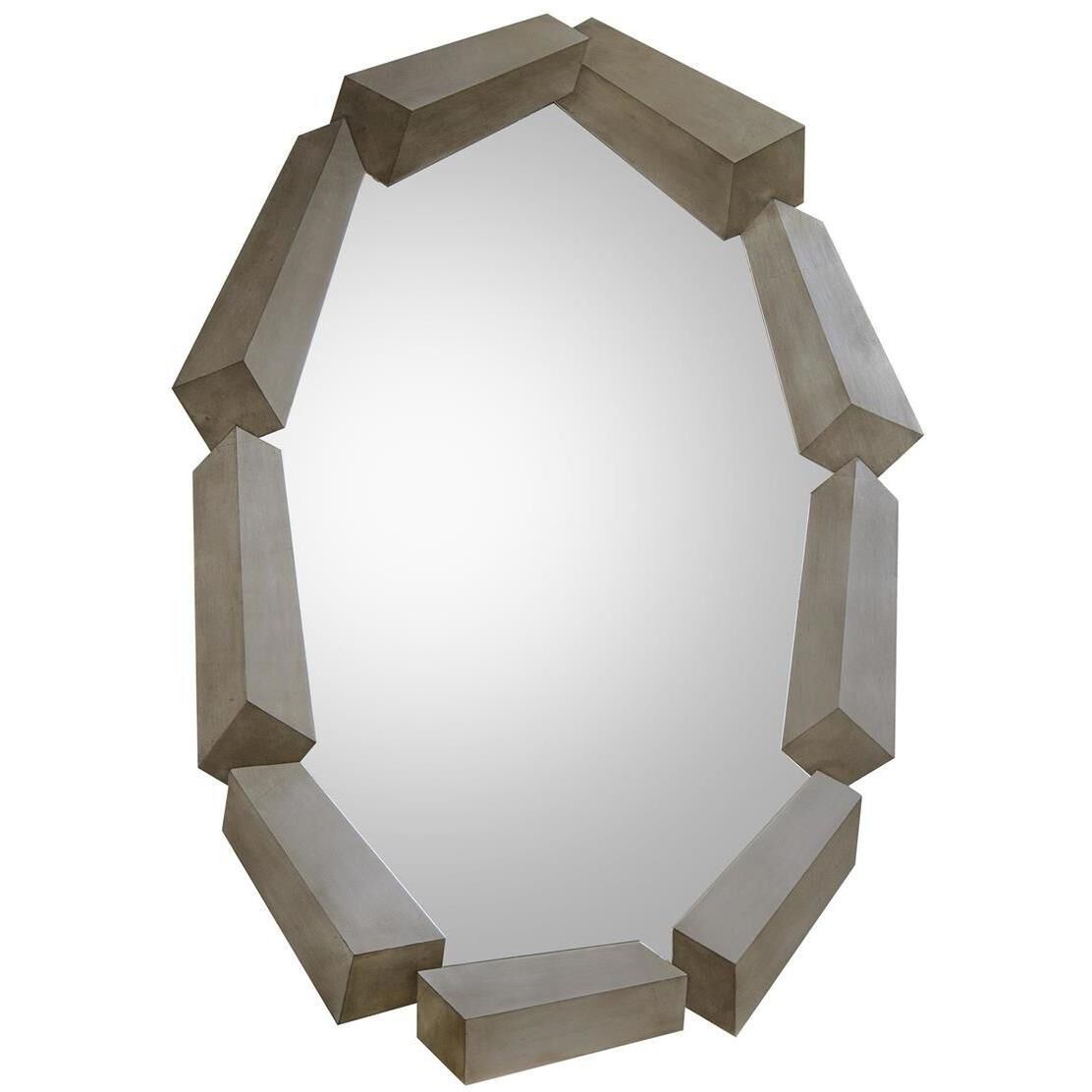Trompe L'Oeil 60.25 X 42.25 inch Silver Mirror