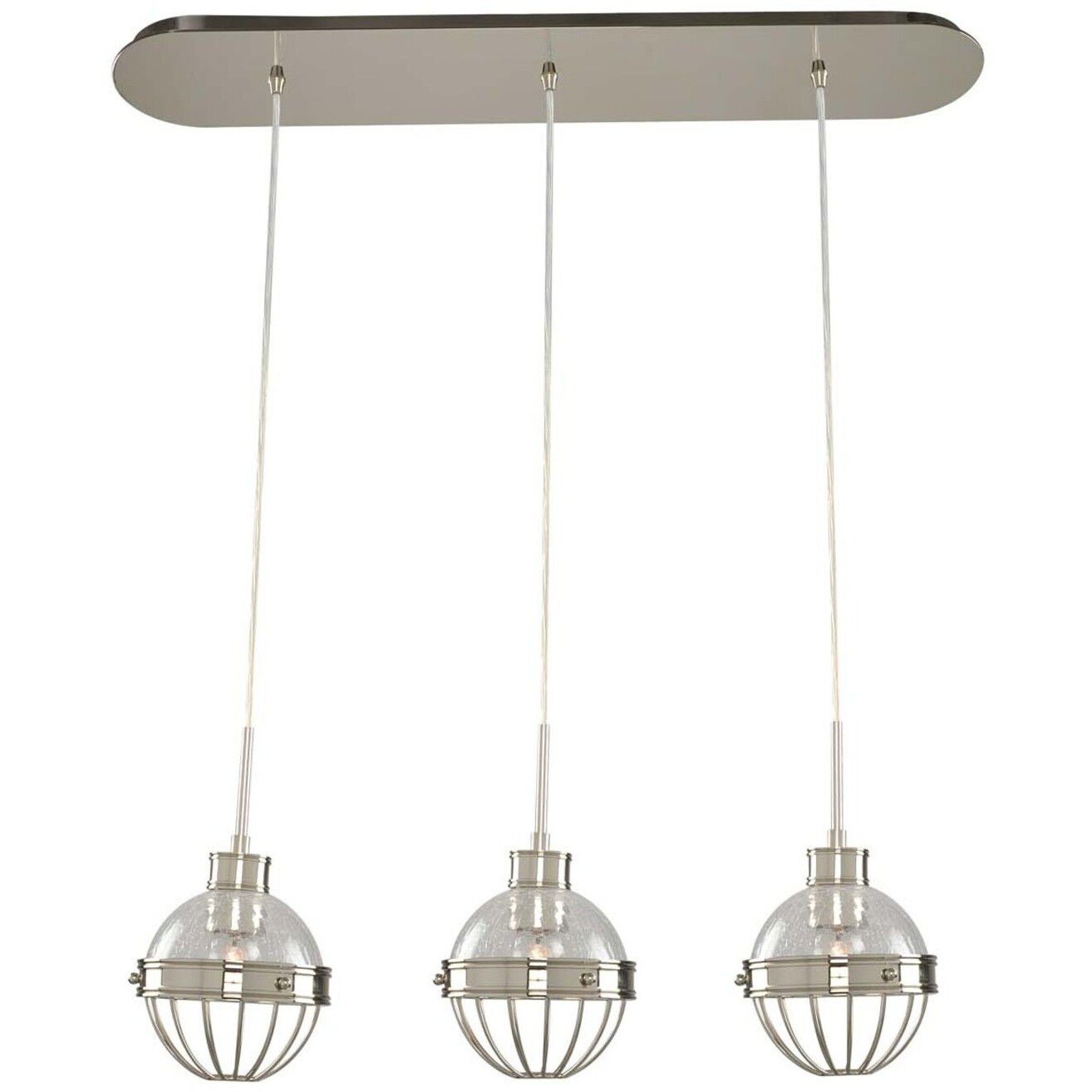 Montauk 3 Light 32 inch Polished Nickel Island Light Ceiling Light