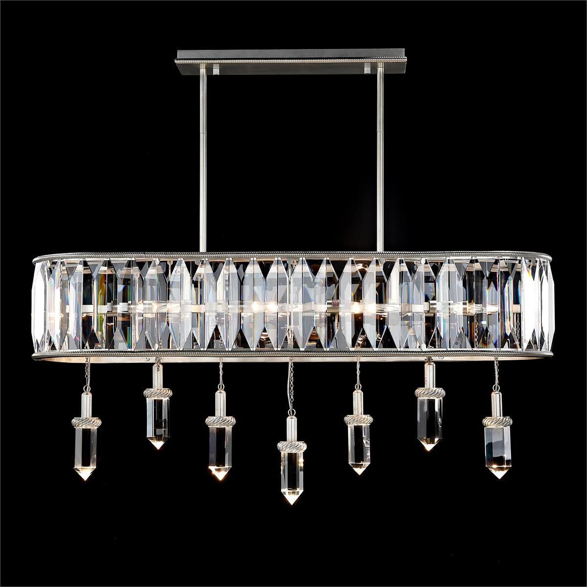 Bardot 15 Light 48 inch Champagne Silver Horizontal Chandelier Ceiling Light