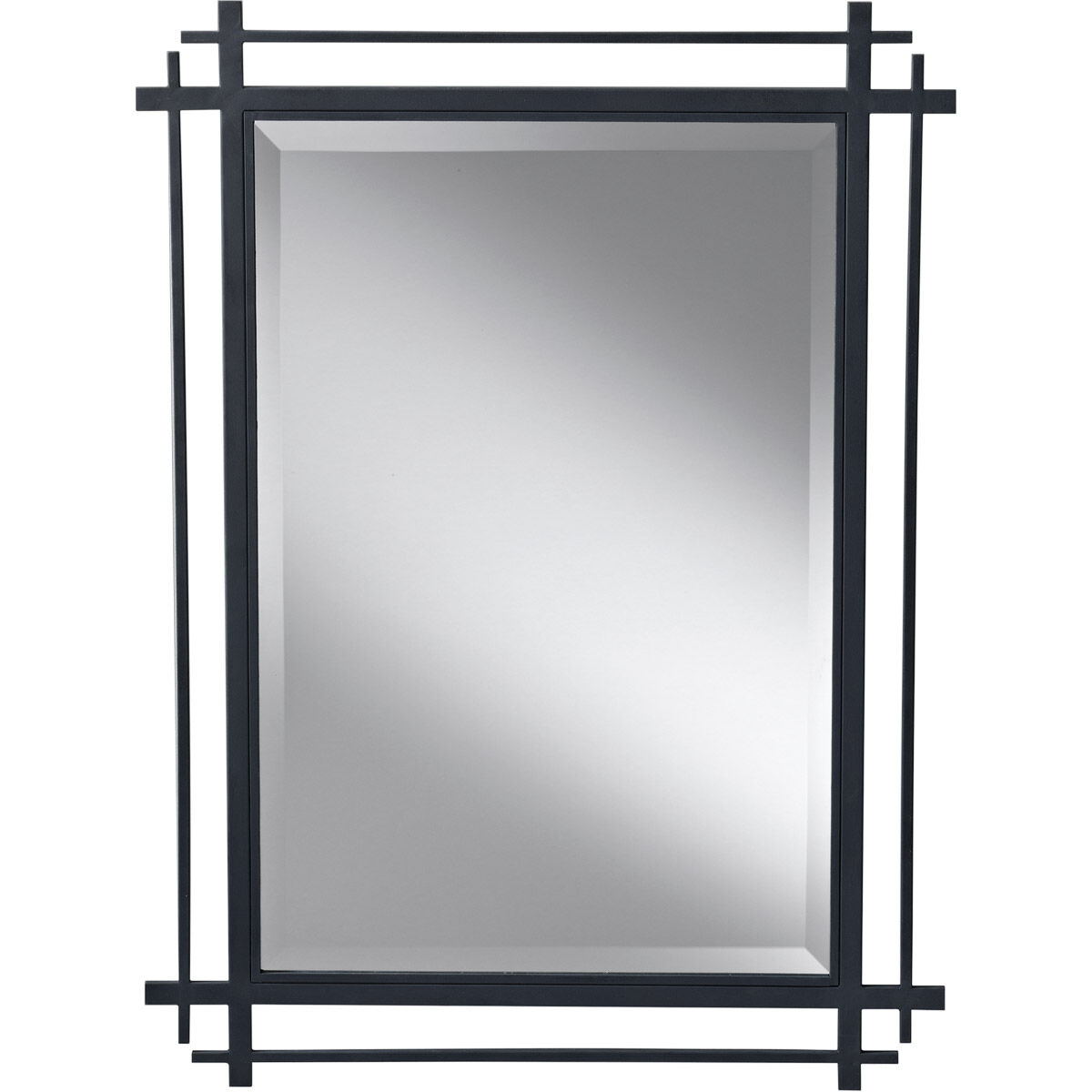 Spruce 37 X 27.19 inch Antique Forged Iron Wall Mirror