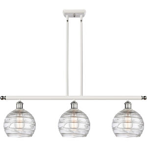 Ballston Deco Swirl 3 Light 36.00 inch Island Light