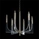 Acrylic 6 Light Acrylic And Nickel Chandelier Ceiling Light