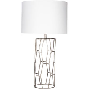 Gavin 29.5 inch 100 watt Silver Table Lamp Portable Light