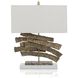 Leah 30 inch Brass Table Lamp Portable Light
