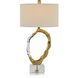 Metallic Ice 32.5 inch Brass Table Lamp Portable Light