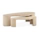 Aero 60 X 28.25 inch White Washed Cocktail Tables, Set of 2