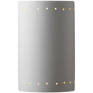 Ambiance Cylinder LED 7.75 inch Antique Silver Wall Sconce Wall Light, Large