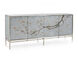 Falling Branch 88 inch Eglomise Reverse Hand Painted Credenza