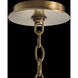 Acrylic 6 Light Acrylic And Brass Chandelier Ceiling Light