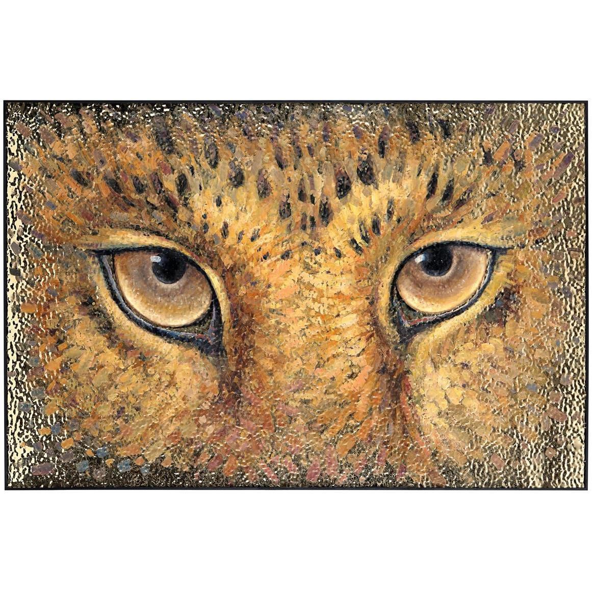 Tony Fey's Focused Gaze 72.5 X 48.5 inch Oils and Original Art
