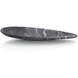 Carved Teardrop I Black Marble Tray