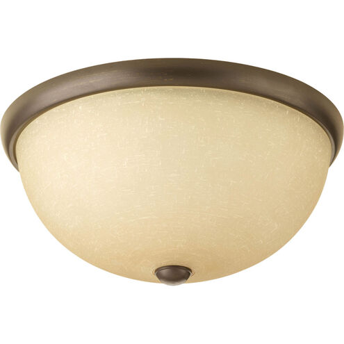 Random 2 Light 14 inch Antique Bronze Close-to-Ceiling Ceiling Light