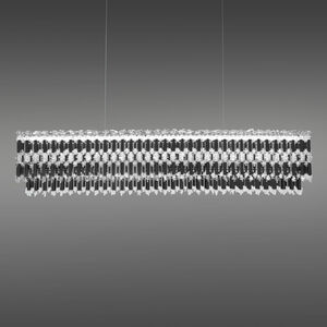 Tahitian LED 48 inch Black Linear Pendant Ceiling Light, Schonbek Signature