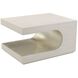 Groove 32.25 X 24.25 inch Silver Cocktail Table