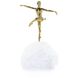 Brass Dancer 13.25 X 10.25 inch Sculpture, on Selenite, I