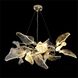 Crystal Canopy LED 50 inch Silver Leaf Chandelier Ceiling Light