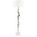 Leah Polished Nickel Floor Lamp Portable Light