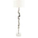 Leah Polished Nickel Floor Lamp Portable Light