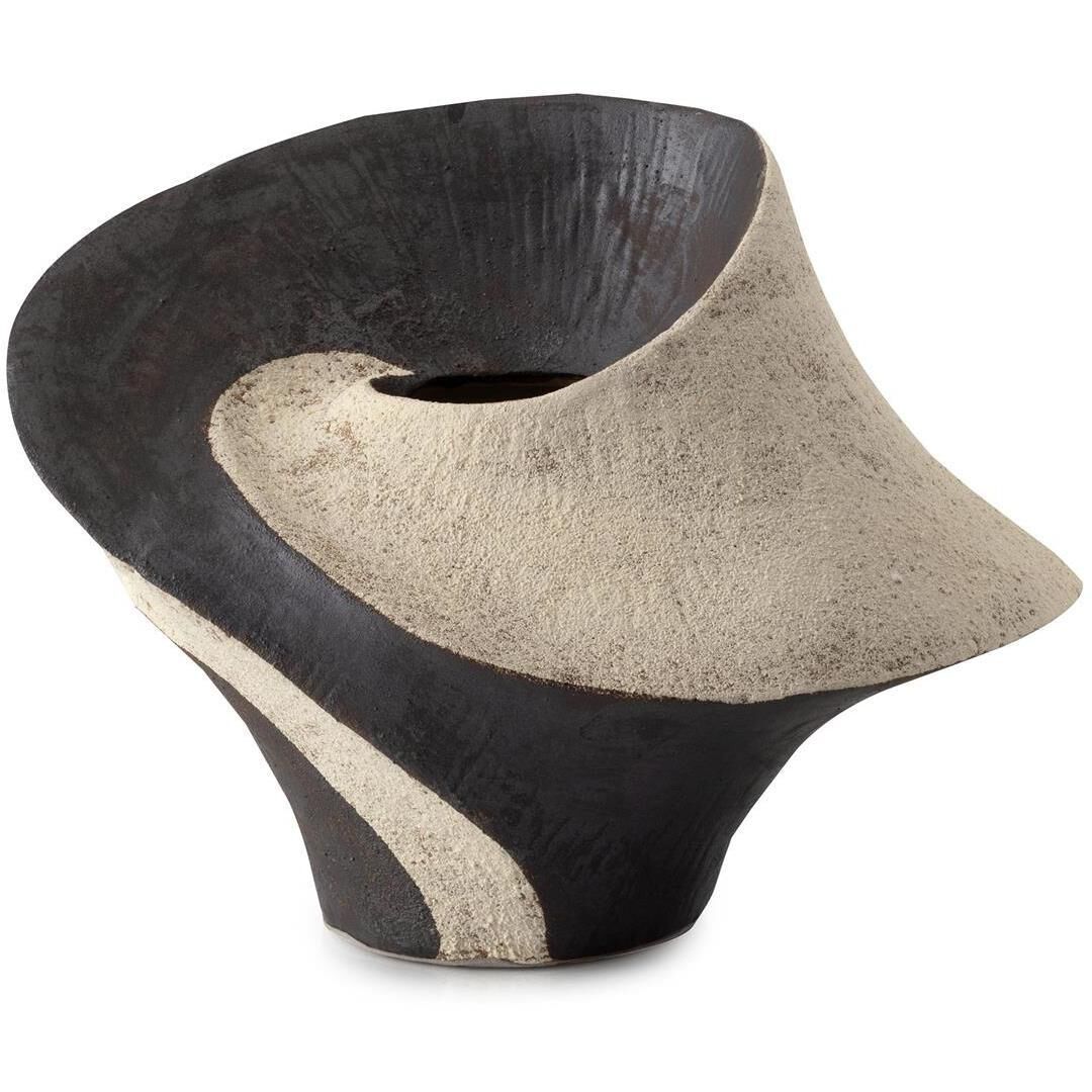 Porcelain Whorl 12 X 9 inch Vase