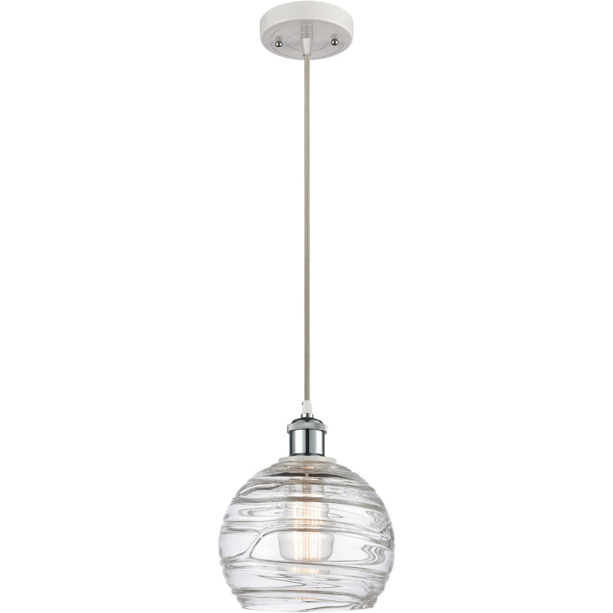 Ballston Deco Swirl 1 Light 8.00 inch Mini Pendant