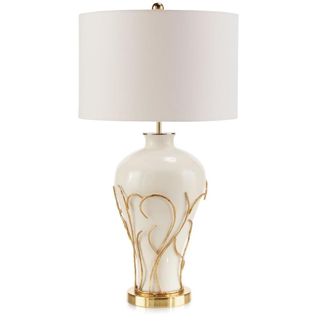 Leah White Table Lamp Portable Light