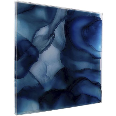 Tony Fey's Beyond the Blue Veil 39.75 X 39.75 inch Abstract Art