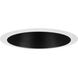 6in Recessed Trim PAR38 Black Step Baffle Trim