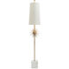 Orbit 40.5 inch 40.00 watt Antique Brass and Ivory Buffet Lamp Portable Light