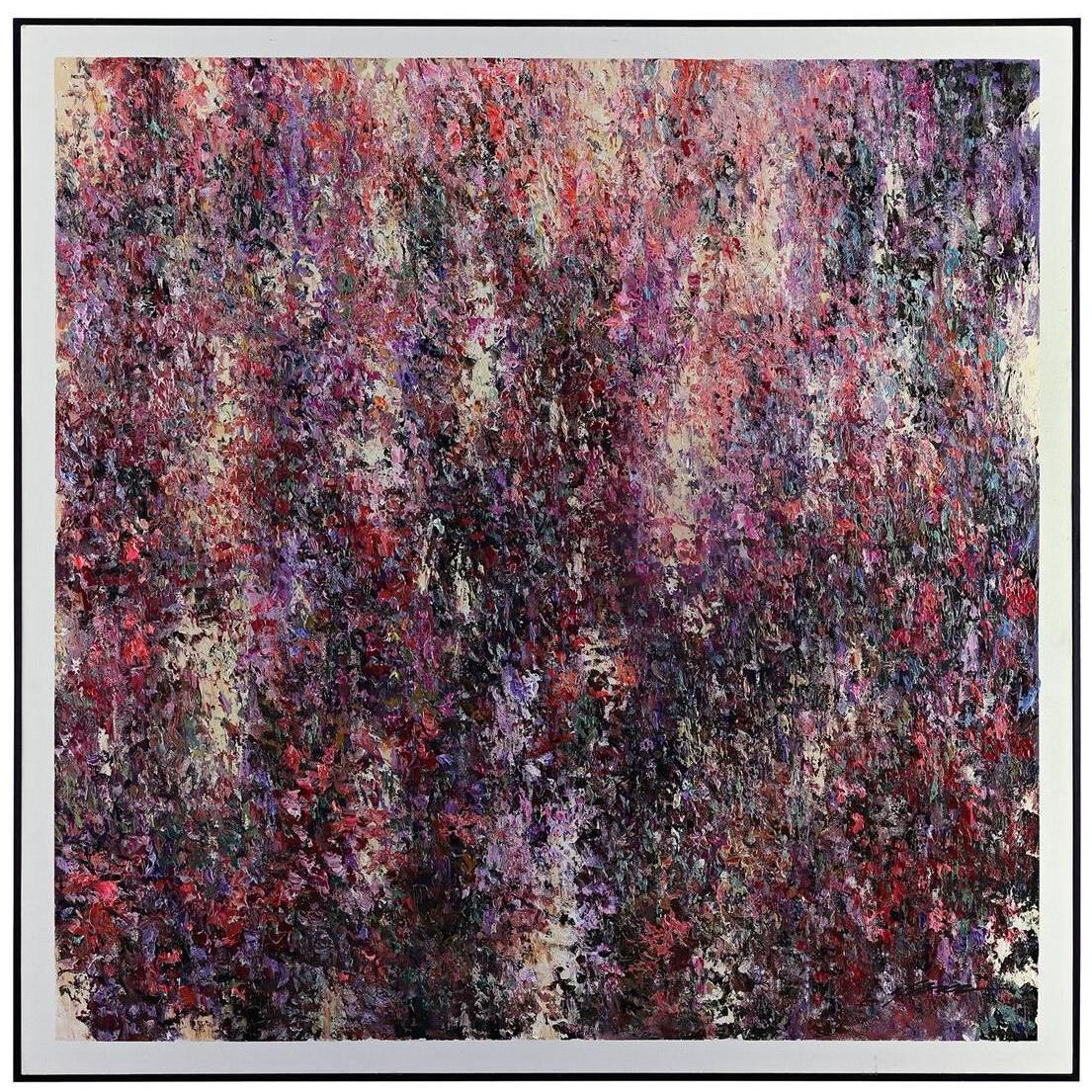 Cao Ping's Inner Fire 47.5 X 47.5 inch Oils and Original Art