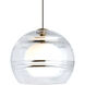 Sean Lavin Sedona 1 Light 120 Aged Brass Low-Voltage Pendant Ceiling Light in Monopoint, LED 90 CRI 3000K, Clear Glass