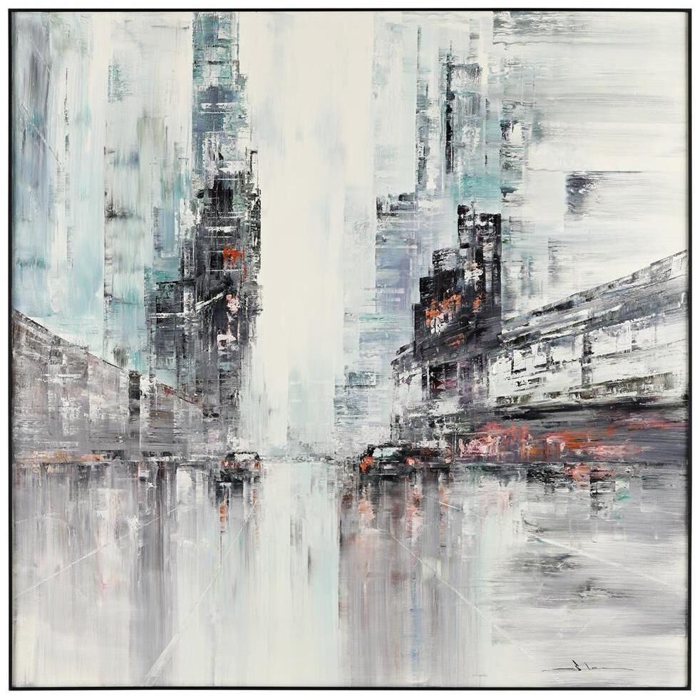 Jiang He's Along Old Avenues 48 X 48 inch Oils and Original Art, II