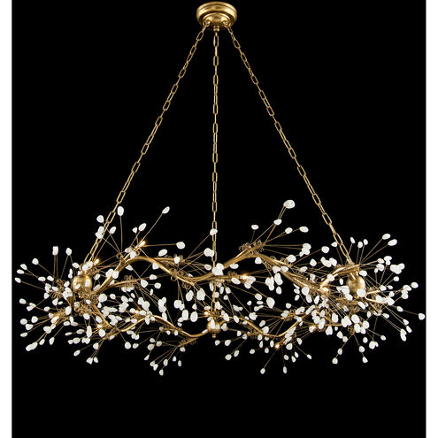 Waving 12 Light Stone Chandelier Ceiling Light