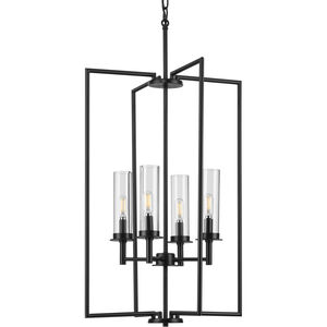 Kellwyn 4 Light 18 inch Matte Black Foyer Pendant Ceiling Light